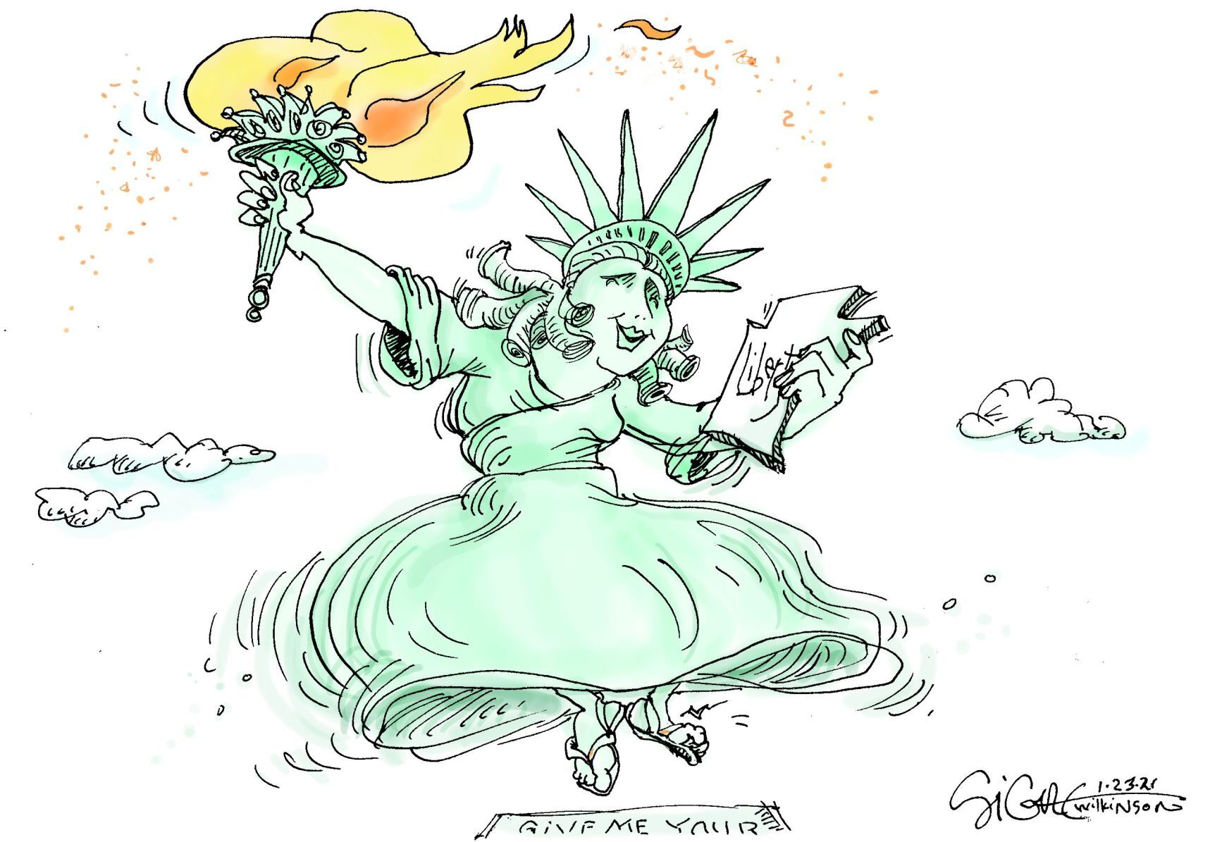 Signe Wilkinson cartoon